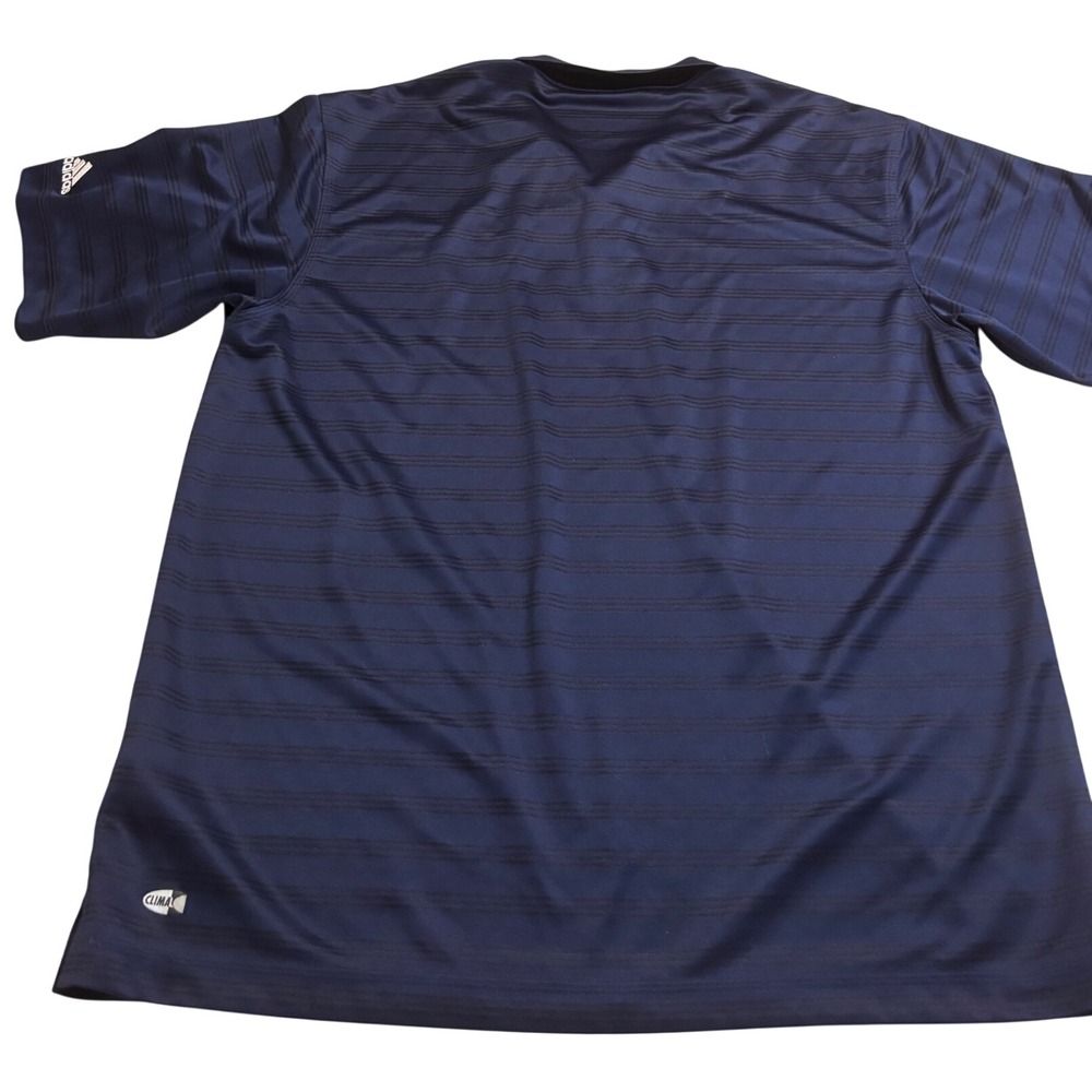 Adidas Polo Shirt Mens L Navy Blue Excellent UCLA Baseball Team Issued 525979 - Picture 9 of 10